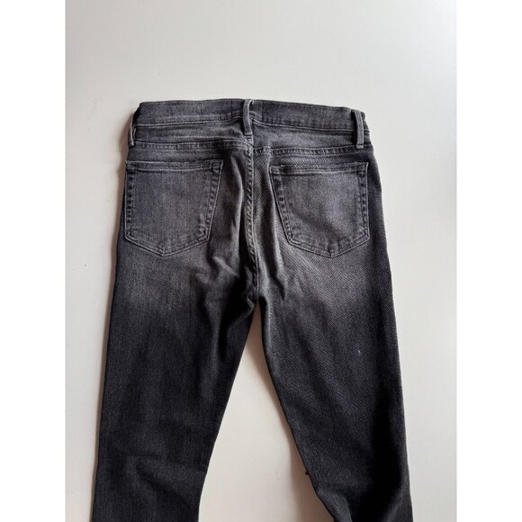 FRAME L'Homme Skinny Hubbell Grey Black Mid Rise Stretch Slim Leg Jeans, Size 30 - Picture 9 of 14
